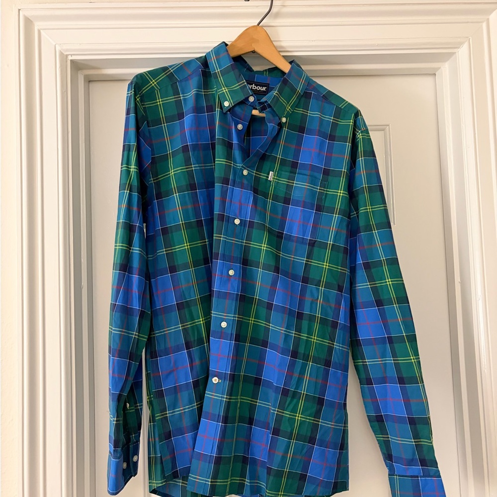 Barbour Men's Vibrant Plaid Button-Down Shirt